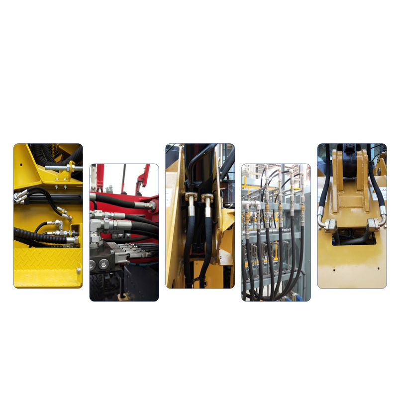 SAE 100 R12 Spiral Hydraulic Hose Tekanan Tinggi Untuk Minyak Hidraulik Berbasis Minyak