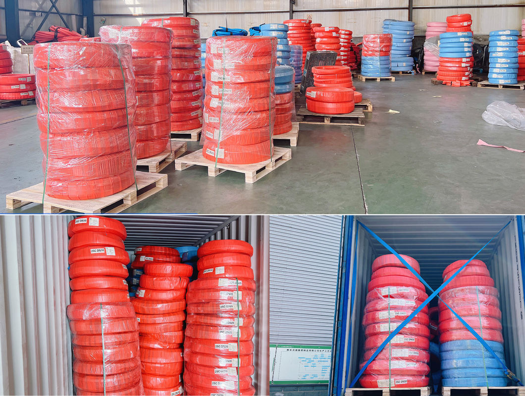 SAE 100 R12 Spiral Hydraulic Hose Tekanan Tinggi Untuk Minyak Hidraulik Berbasis Minyak