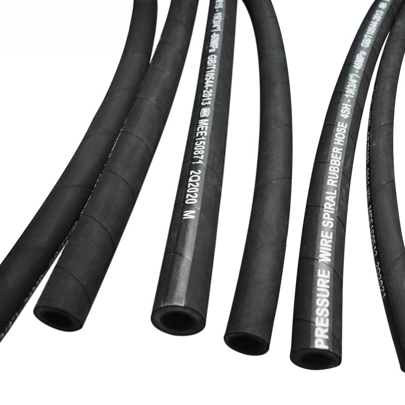 SAE 100 R12 Spiral Hydraulic Hose Tekanan Tinggi Untuk Minyak Hidraulik Berbasis Minyak