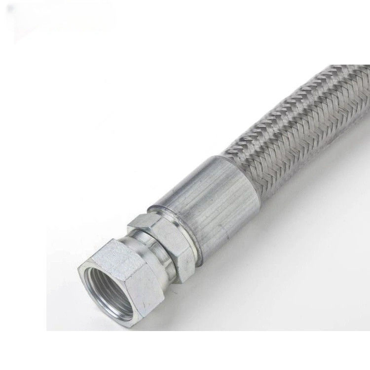 PTFE perak hitam stainless steel dipintal selang saluran bahan bakar Static-Free Racing Car Steel dipintal selang bahan bakar