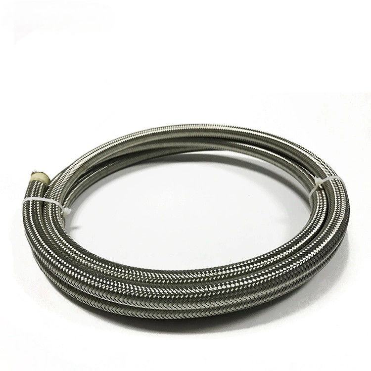 PTFE perak hitam stainless steel dipintal selang saluran bahan bakar Static-Free Racing Car Steel dipintal selang bahan bakar