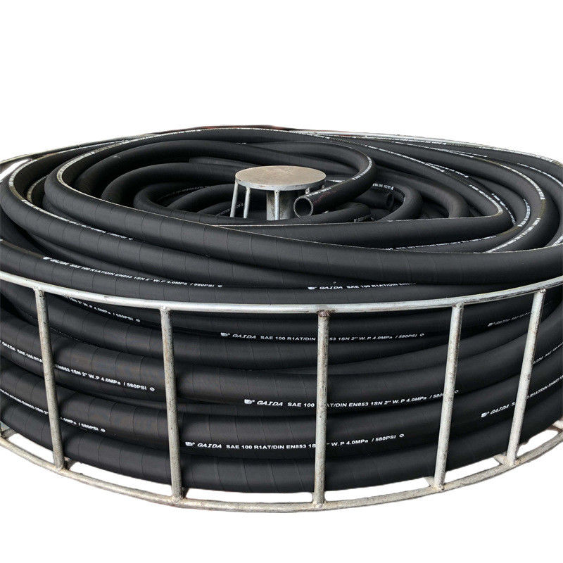 Tekanan tinggi 3/8 1sn Braid Hydraulic Hose Pipe SAE 100r1 En853 Tekanan Minyak bahan bakar industri Selang Selang hidraulik