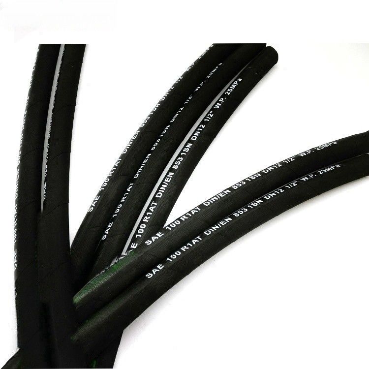 Tekanan tinggi 3/8 1sn Braid Hydraulic Hose Pipe SAE 100r1 En853 Tekanan Minyak bahan bakar industri Selang Selang hidraulik