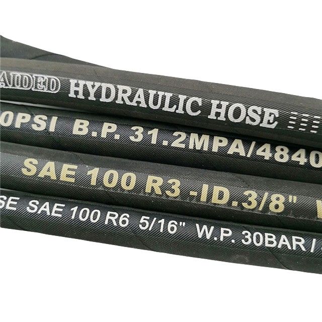 Tekanan tinggi 3/8 1sn Braid Hydraulic Hose Pipe SAE 100r1 En853 Tekanan Minyak bahan bakar industri Selang Selang hidraulik